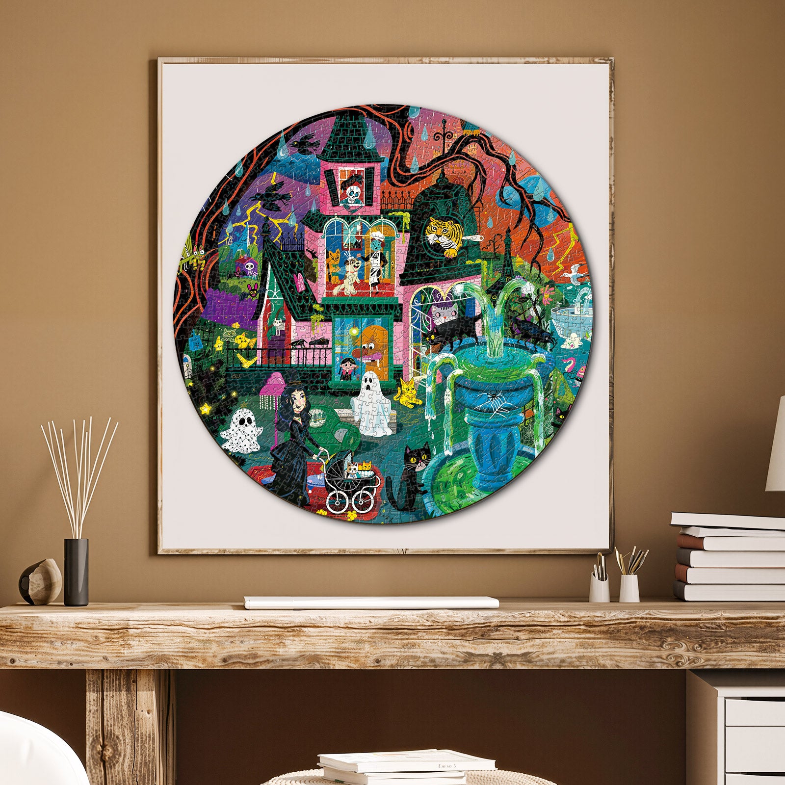 kaayee-haunted-manor-puzzle-1000-teile-eco-white-board-grusel image 8