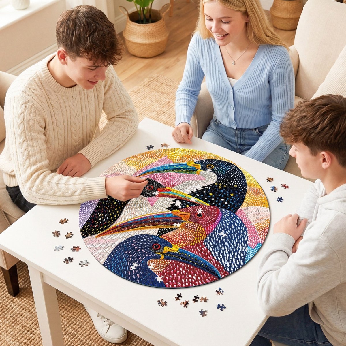 kaayee-cardboard-puzzle-beaks-1000-teile-eco-white-board image 8