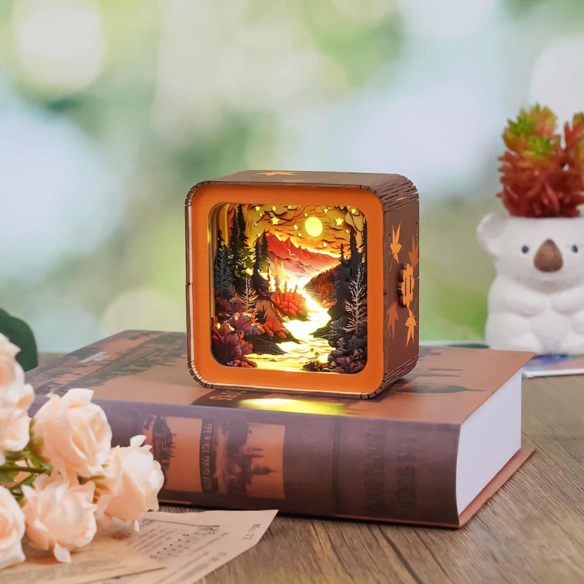 kaayee-night-light-autumn-forest-3d-holzbausatz-nachtlicht image 2