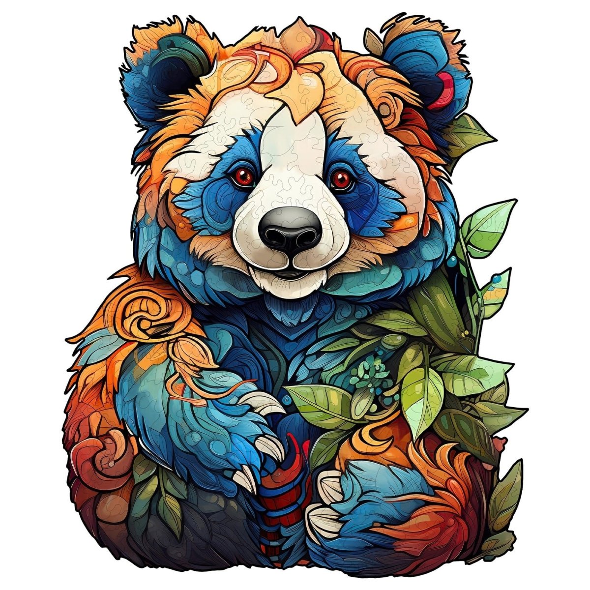 kaayee-wooden-puzzle-lovely-panda-holzpuzzle-mittel-panda image 1