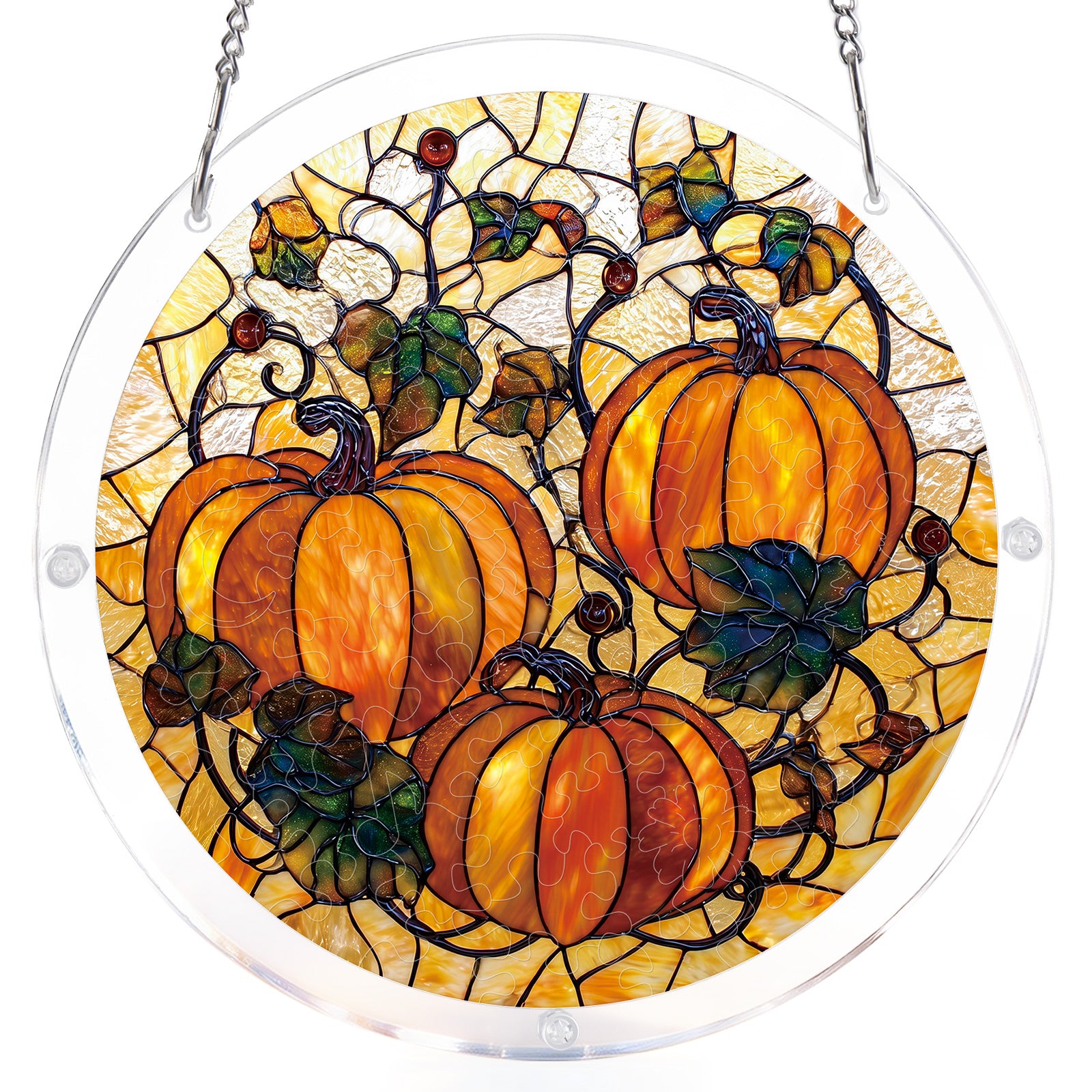 kaayee-suncatcher-puzzle-harvest-pumpkin-acryl-fensterbild image 7