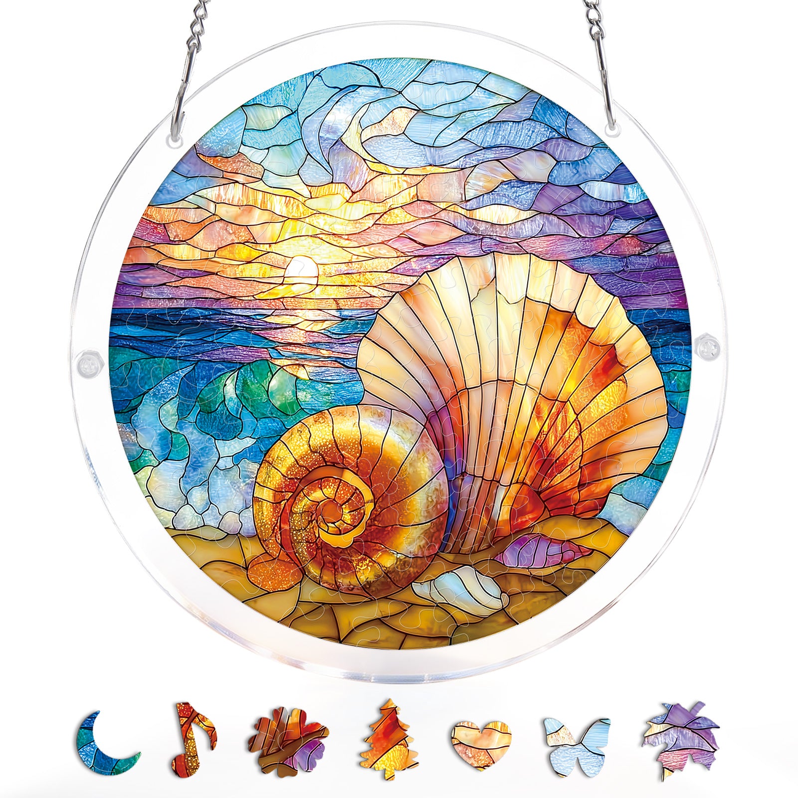 kaayee-suncatcher-puzzle-ocean-echo-shell-light-fensterbild-small image 3