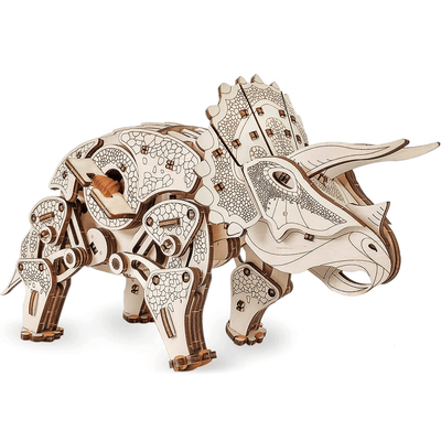 magicholz-triceratops-dinosaurier-holzbausatz-mit-motor image 2