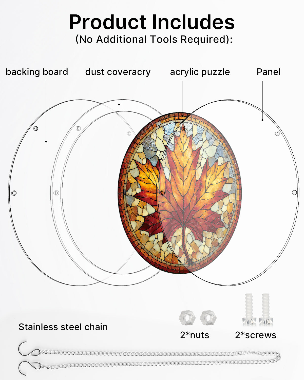 kaayee-suncatcher-puzzle-maple-light-fensterbild-medium image 6