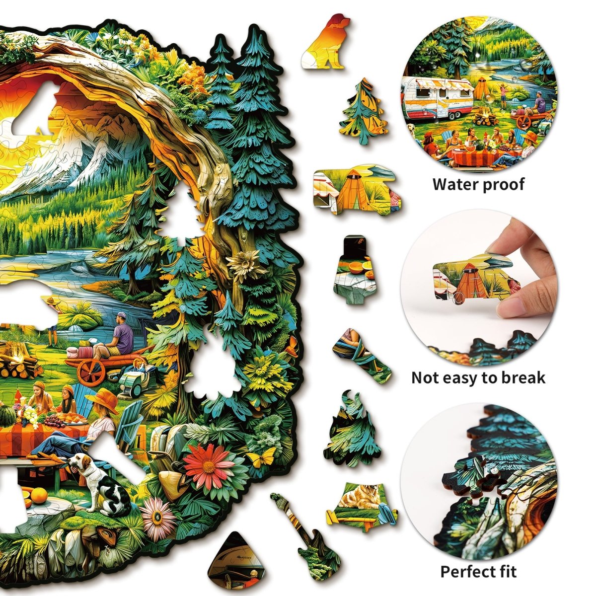 kaayee-3d-comfortable-campsite-holzpuzzle-medium image 2