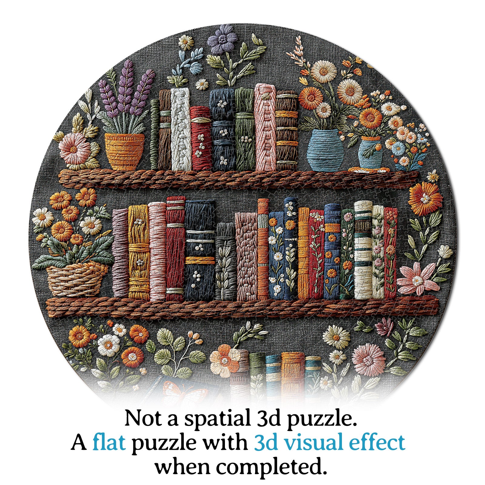 kaayee-cardboard-puzzle-floral-bookshelf-1000-teile-eco image 7