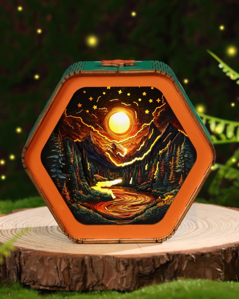 kaayee-night-light-iridescent-sunset-holz-nachtlicht-3d-puzzle image 5