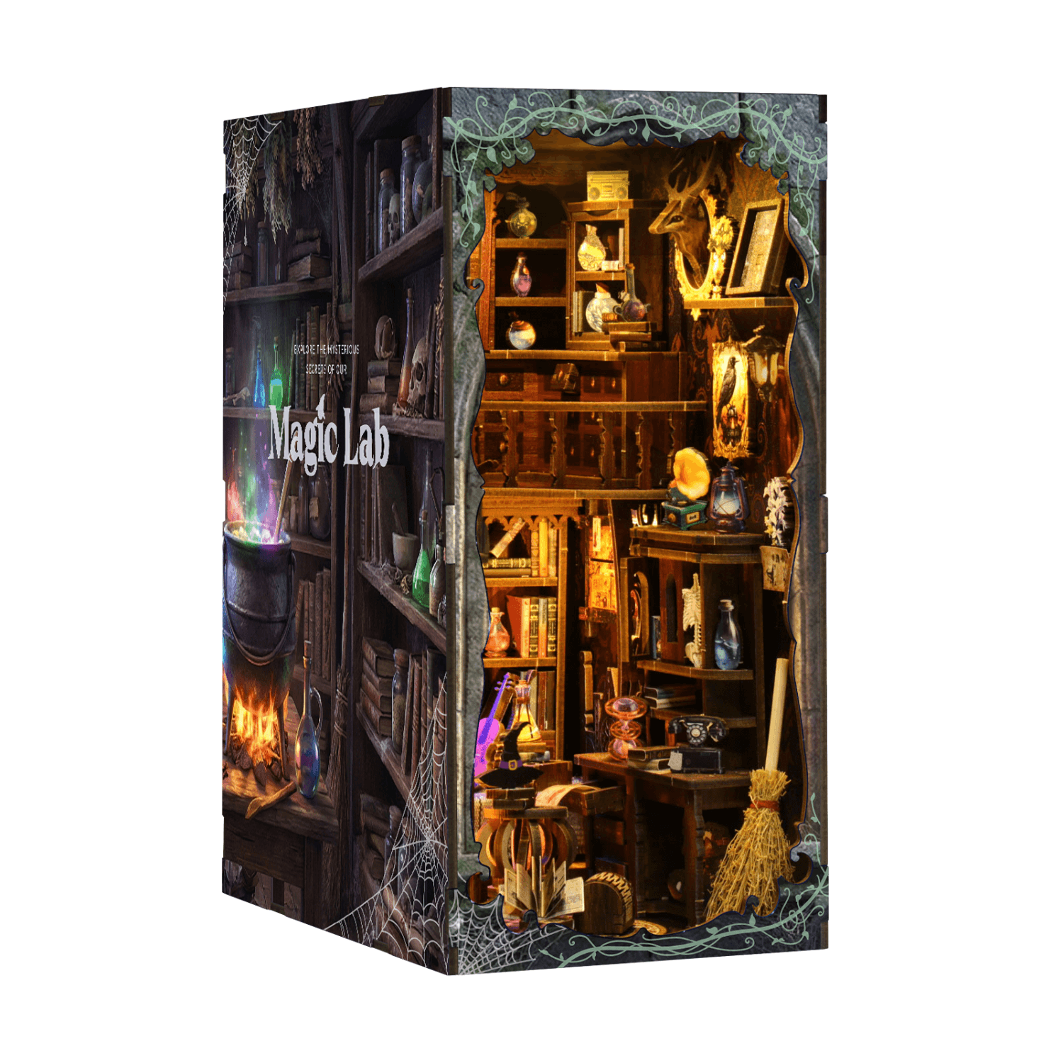 magicholz-magic-lab-book-nook-diorama-zauber-labor-mit-licht image 7