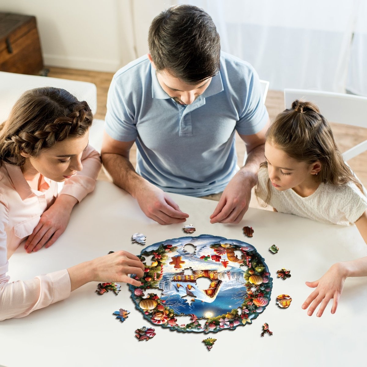 kaayee-wooden-puzzle-christmas-house-holzpuzzle-medium image 7