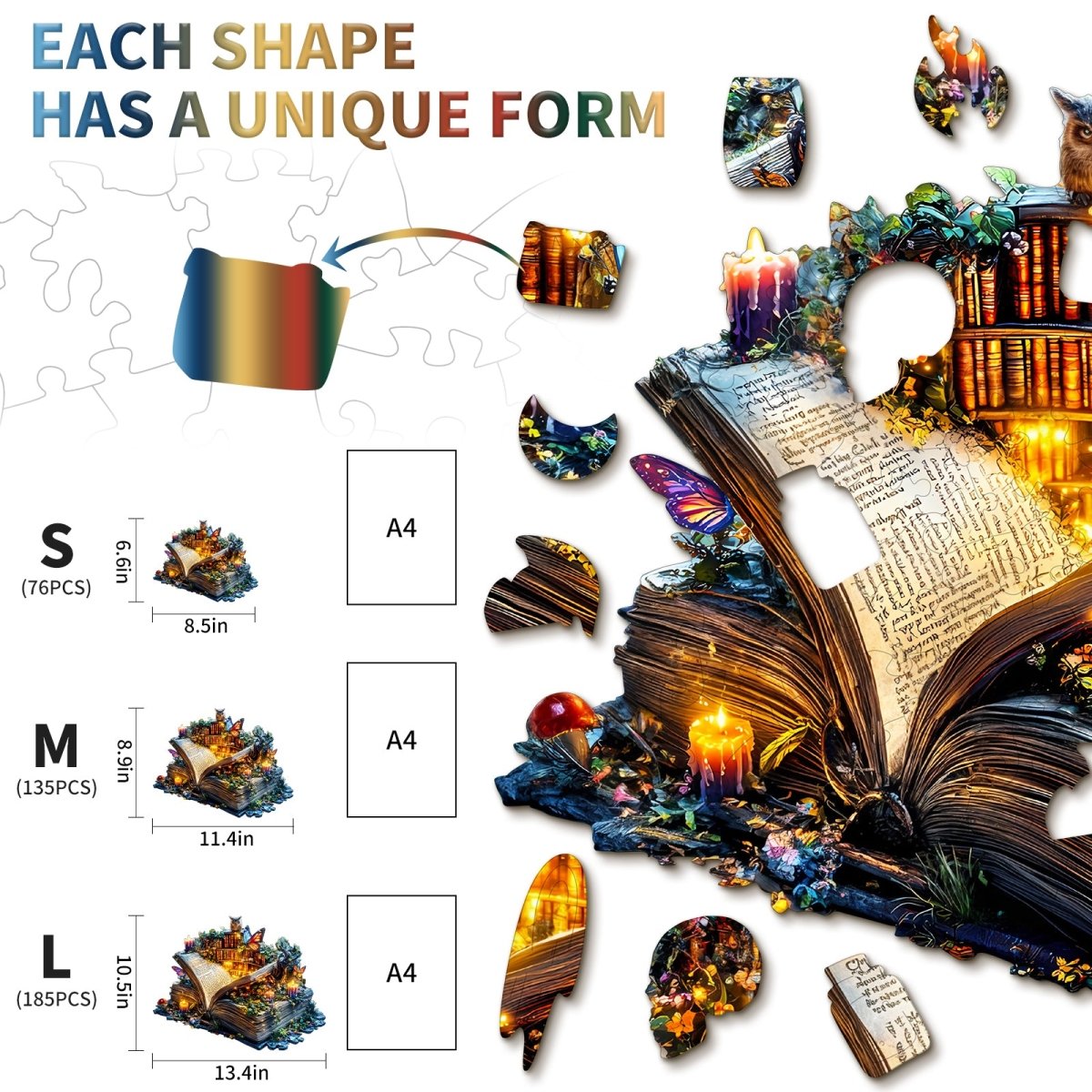 kaayee-wooden-puzzle-magic-book-holzpuzzle-medium-eule image 5