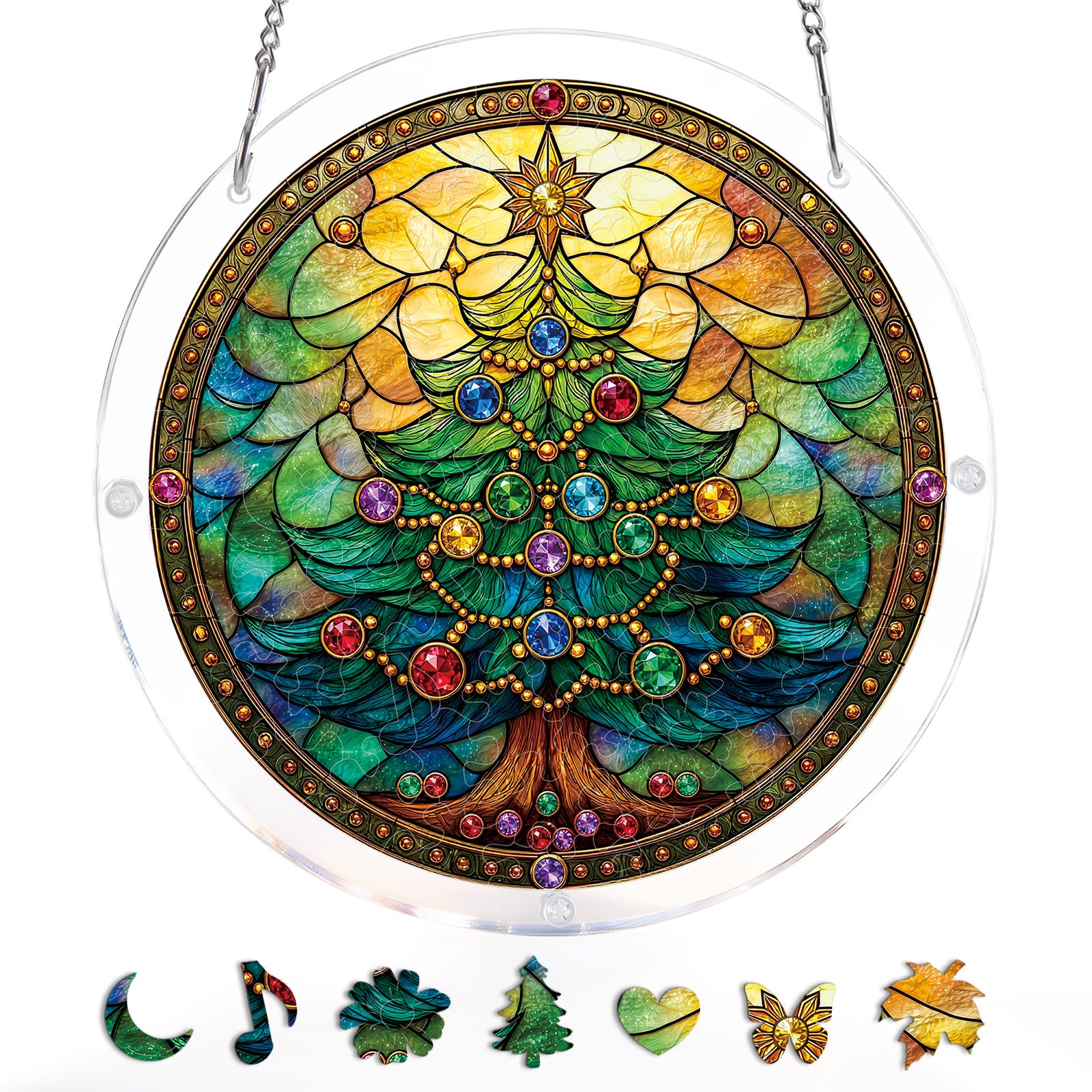 kaayee-suncatcher-puzzle-jeweled-christmas-tree-fensterbild-small image 3