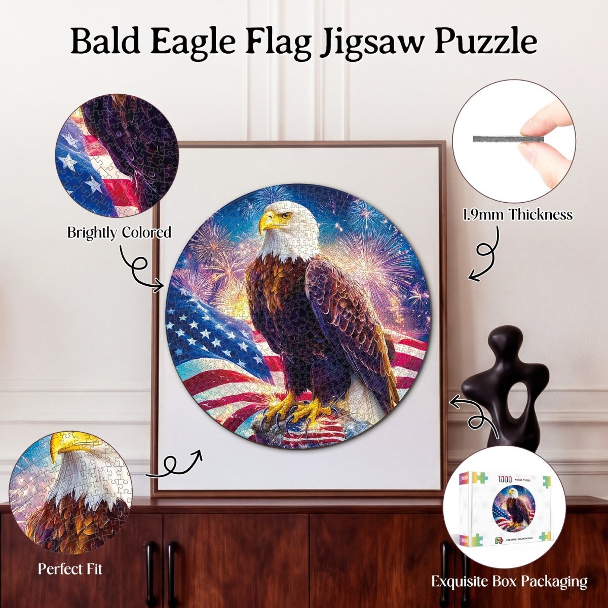 kaayee-cardboard-puzzle-bald-eagle-flag-1000-teile-eco image 3