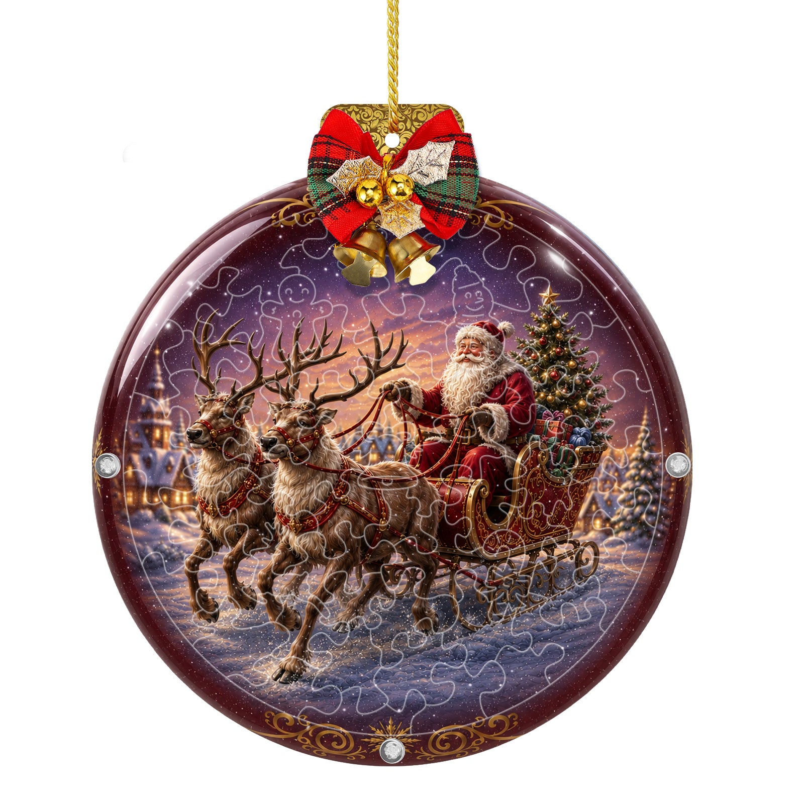 kaayee-suncatcher-santa-sleigh-ride-acryl-mini-15-cm image 1