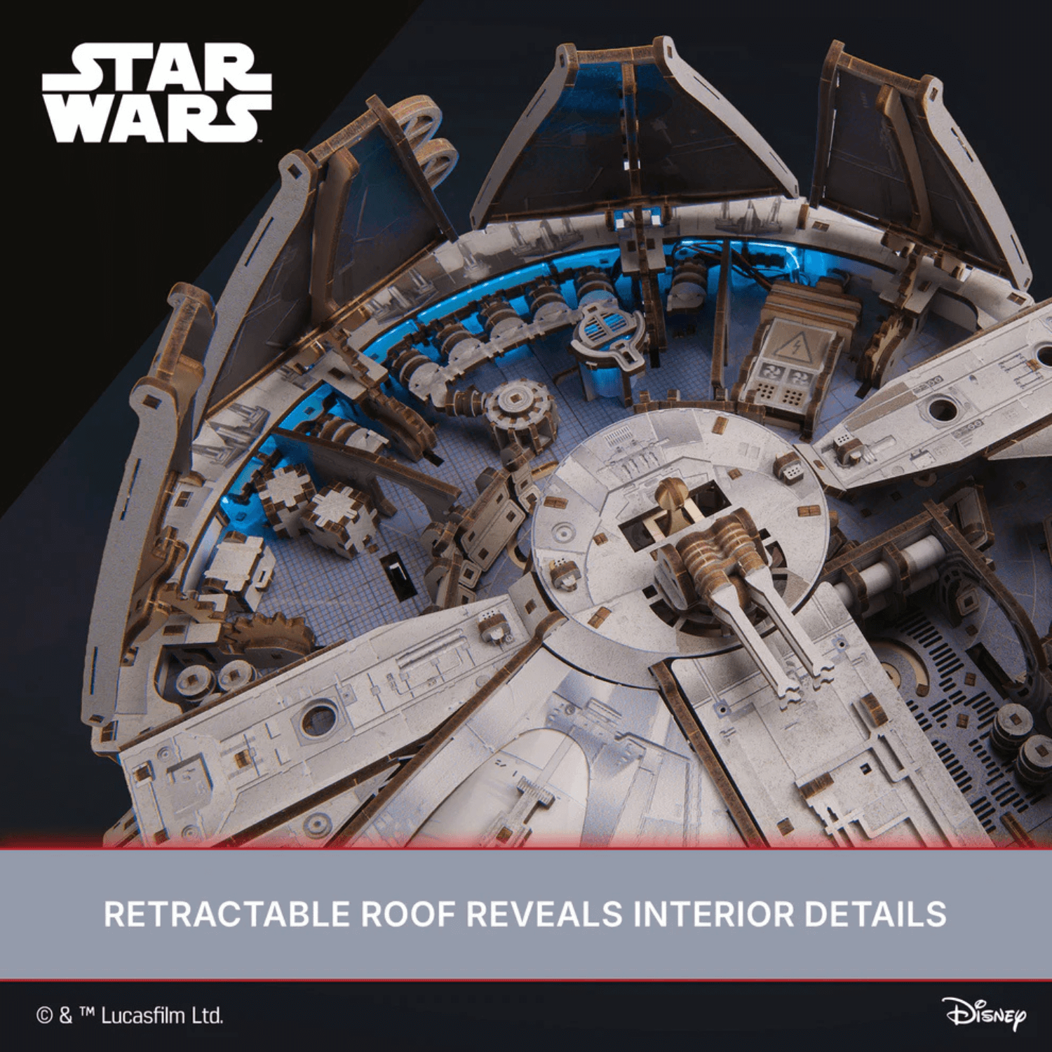 magicholz-mechanischer-bausatz-galaktisches-set-x-wing-holzmodell image 5