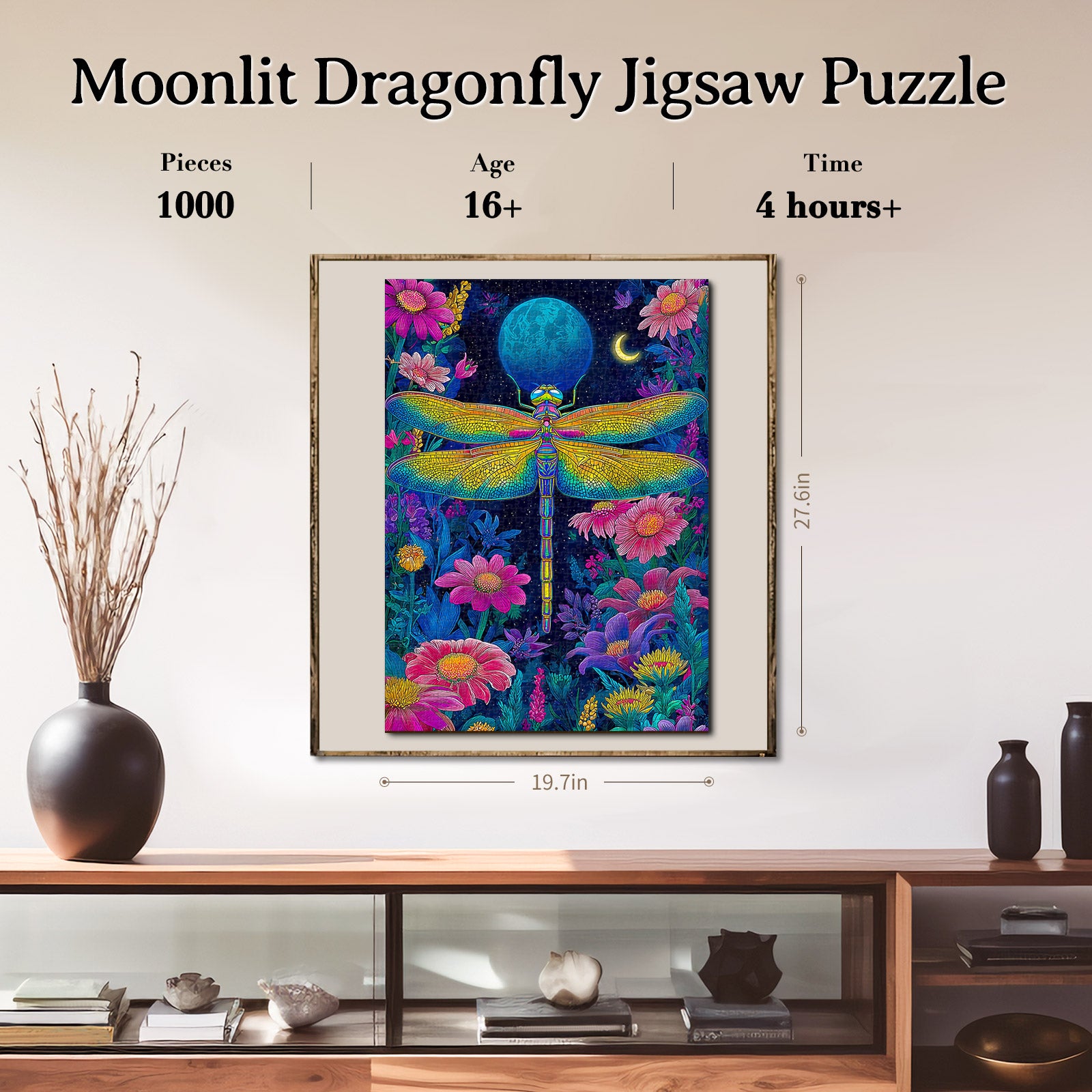 kaayee-cardboard-moonlit-dragonfly-1000-teile-puzzle-eco-white-board image 6