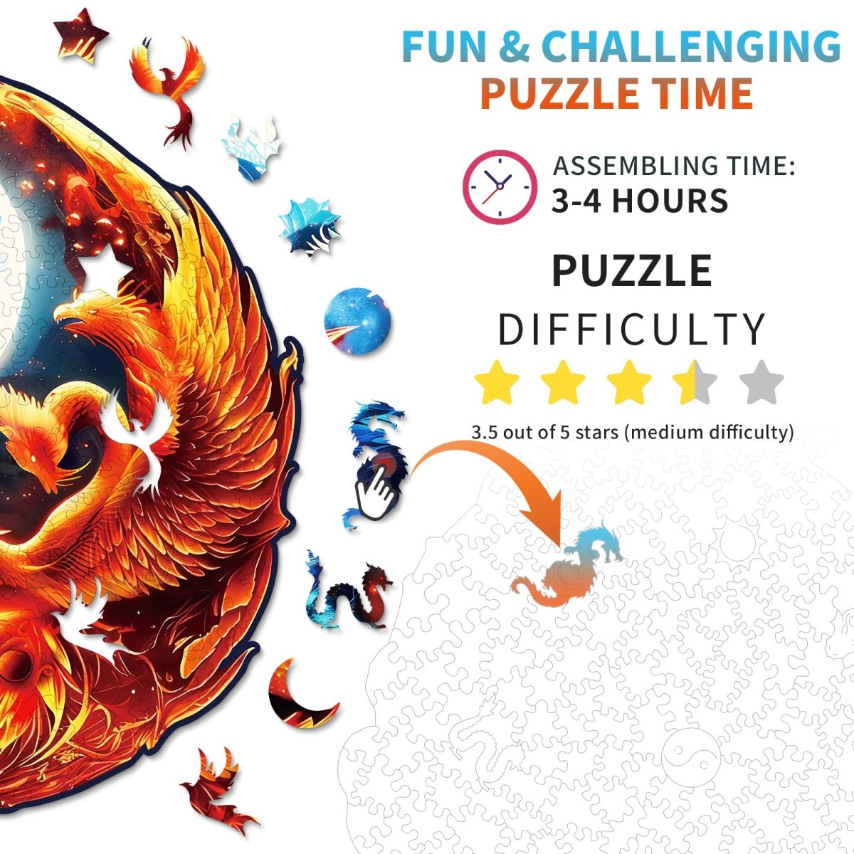 kaayee-yinyang-dragon-phoenix-holzpuzzle-medium-rund image 4