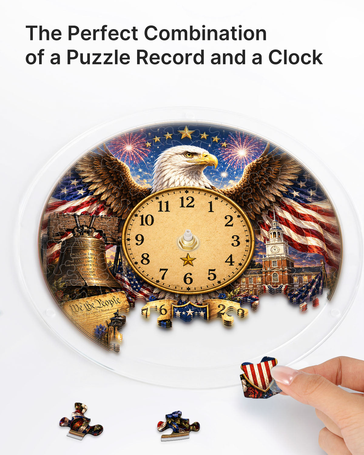 kaayee-clock-kit-ode-to-the-free-eagle-wanduhr-acryl-regular image 2