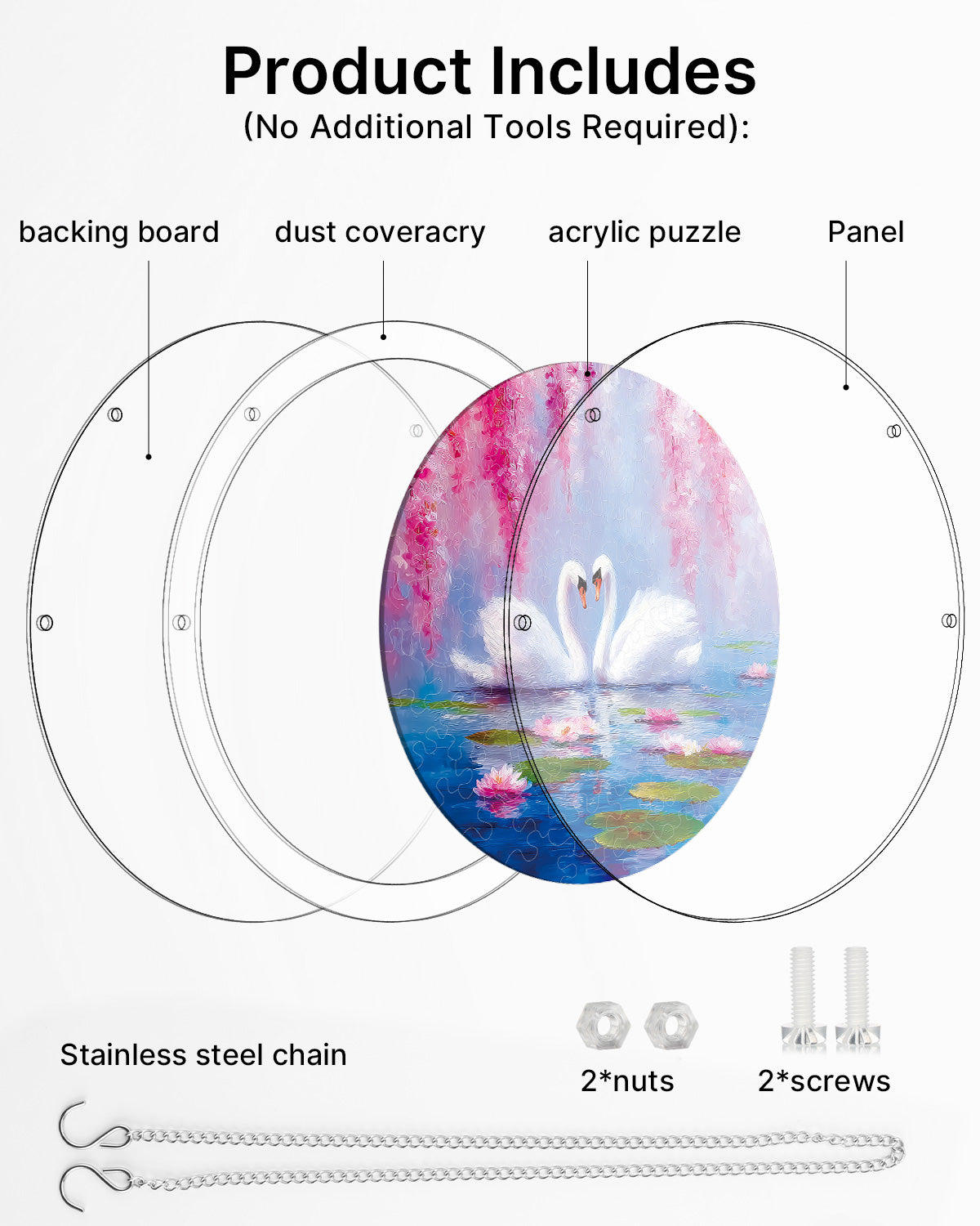 kaayee-suncatcher-puzzle-swans-blossom-suncatcher-small image 6