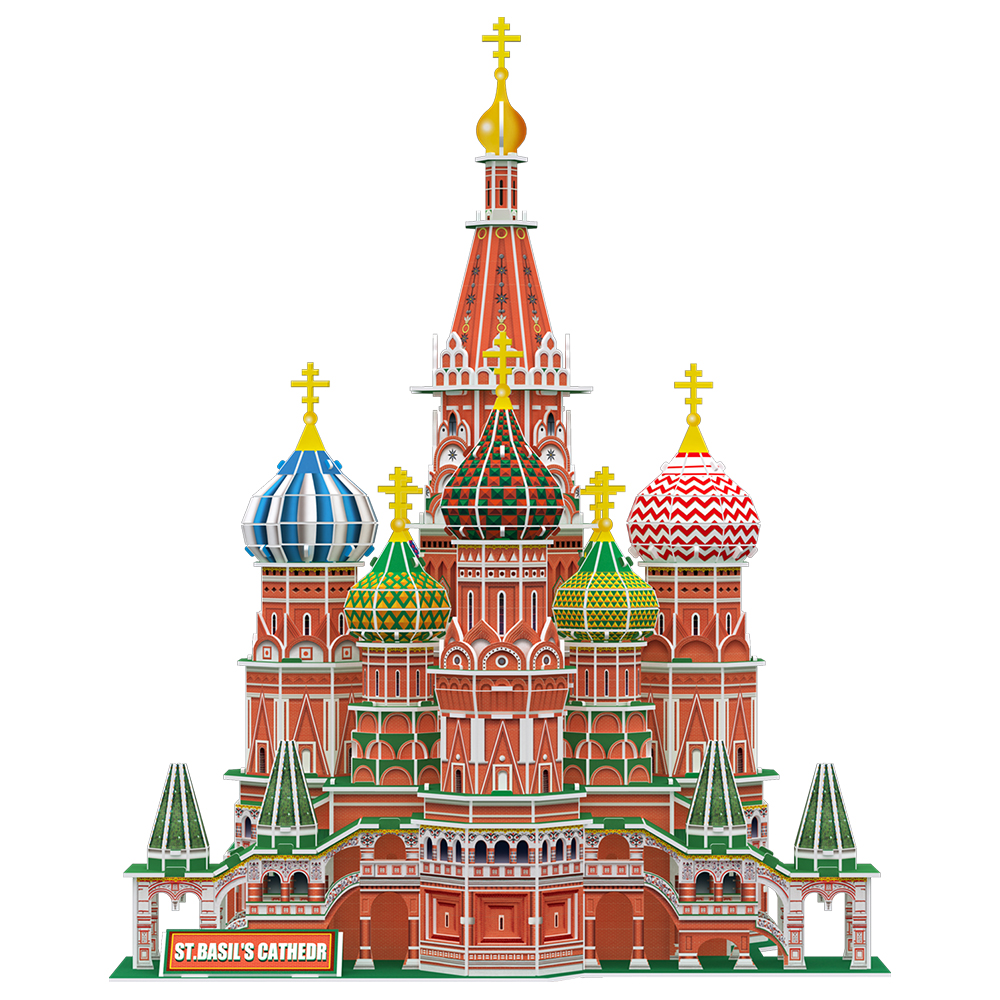 cubicfun-city-traveller-st-basil-s-cathedral-ds0999h-3d-puzzle image 2