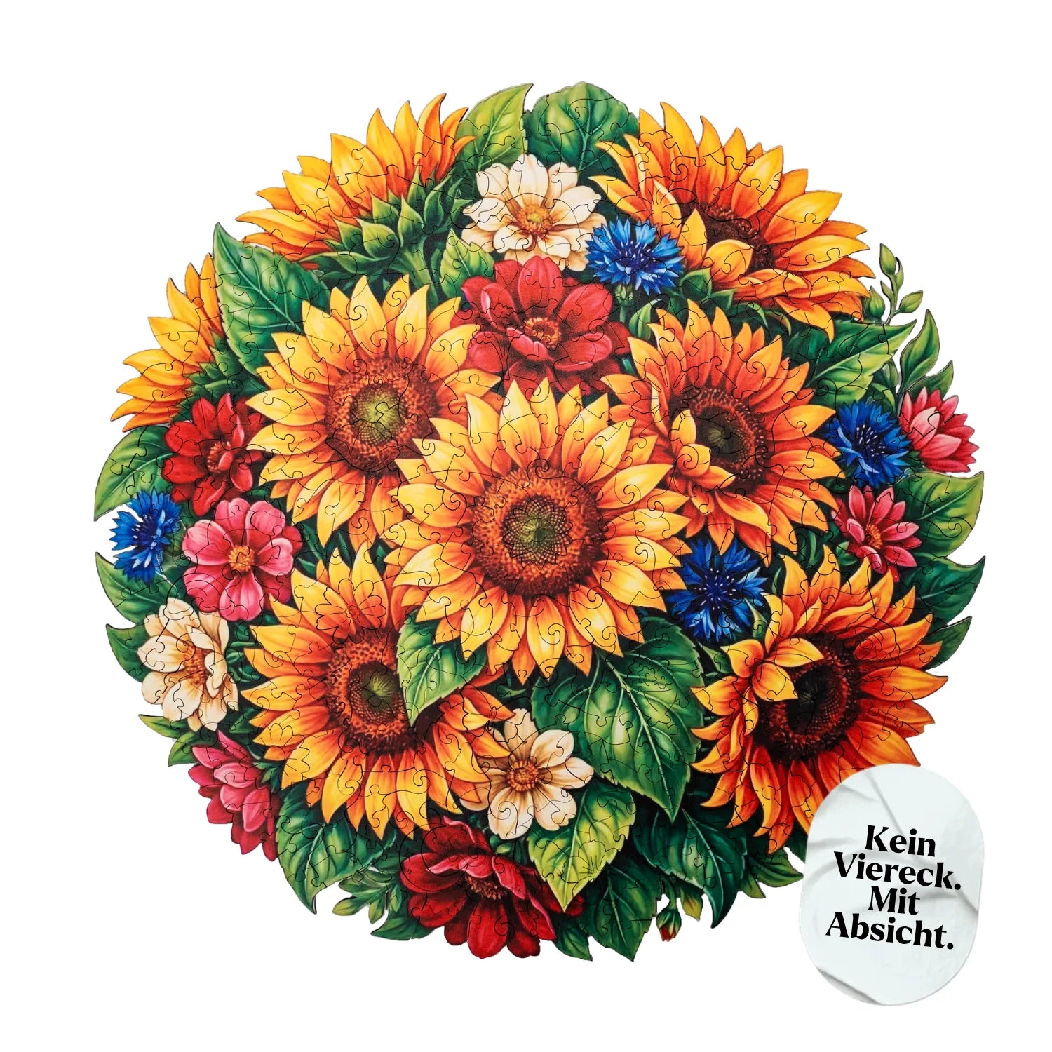 magicholz-holzpuzzle-sonnenblumen-im-sommerlicht-mandala-350-teile image 1