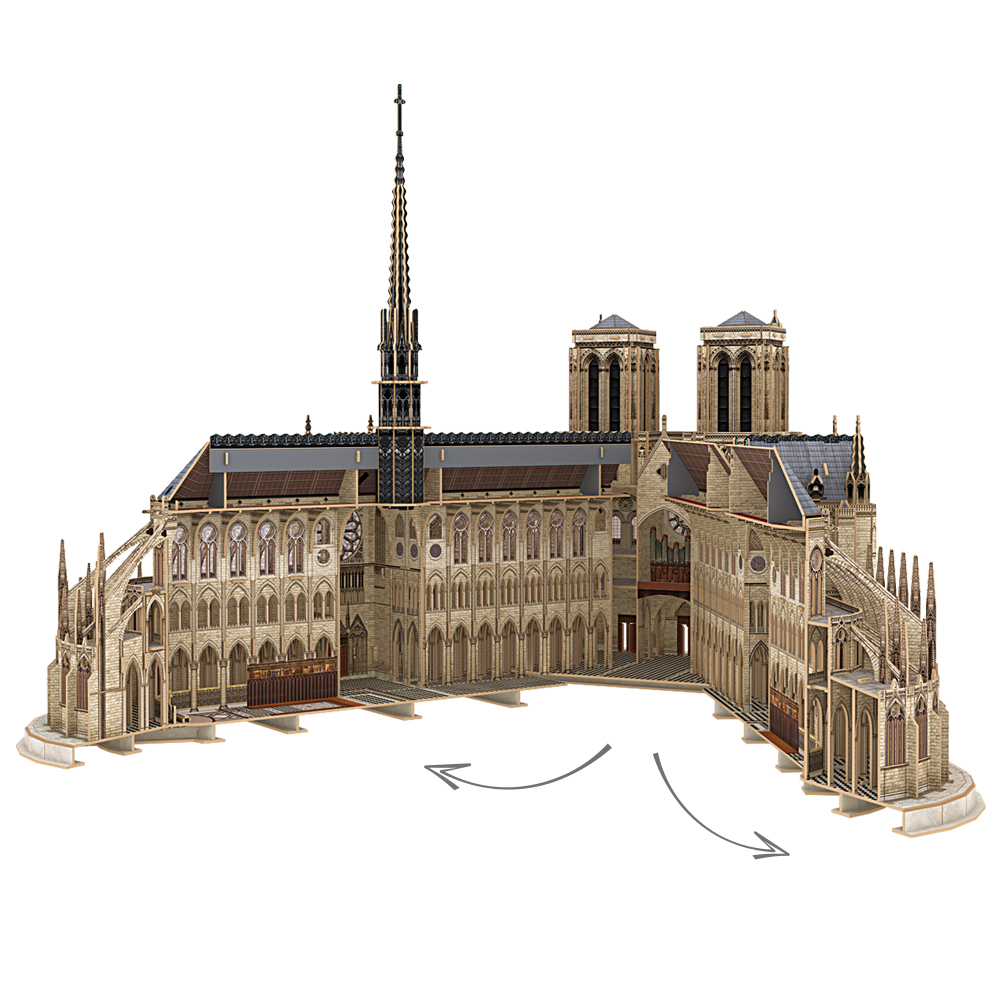 cubicfun-master-mc260h-notre-dame-3d-puzzle-paris image 3