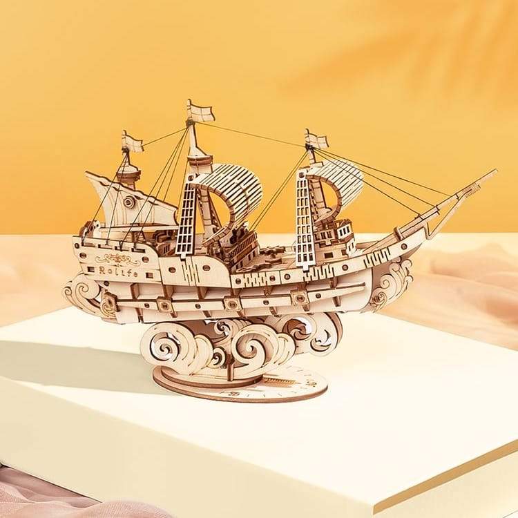 magicholz-3d-puzzle-segelschiff-holz-118-teile image 1