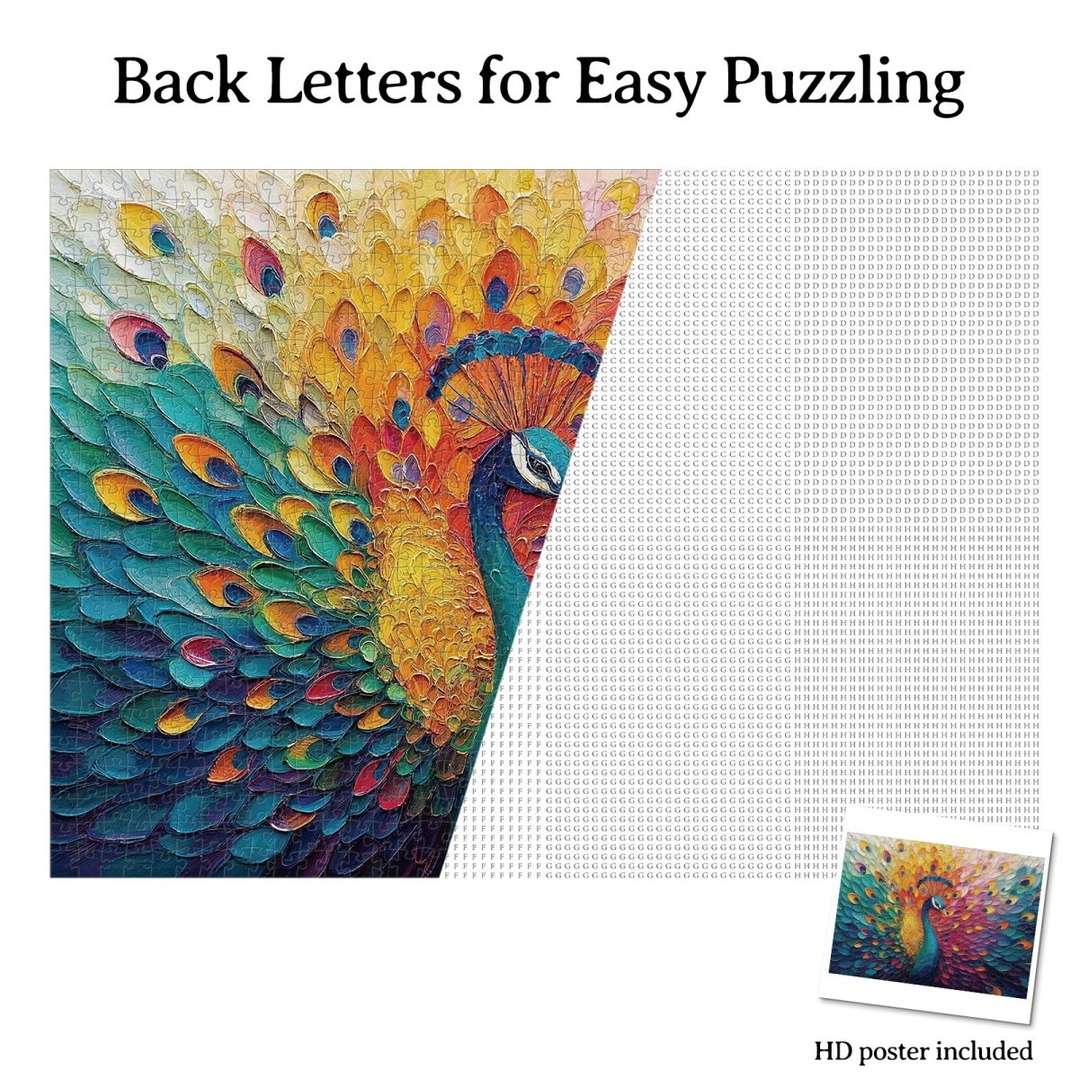 kaayee-cardboard-puzzle-peacock-1000-teile-eco-white-board image 8