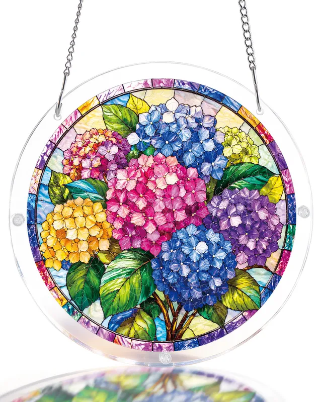 kaayee-suncatcher-puzzle-hydrangea-in-bloom-sonnenf-nger-medium-20-8-cm image 1