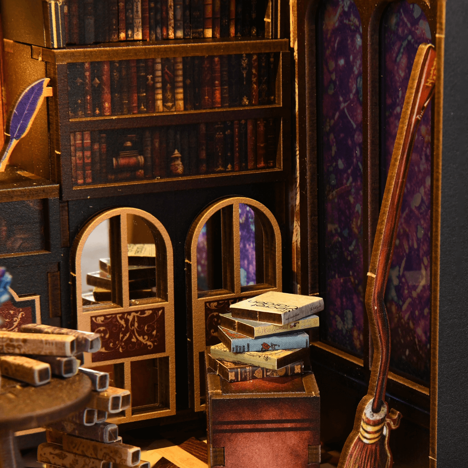 magicholz-book-nook-magic-book-of-spells-miniatur-mit-led image 8