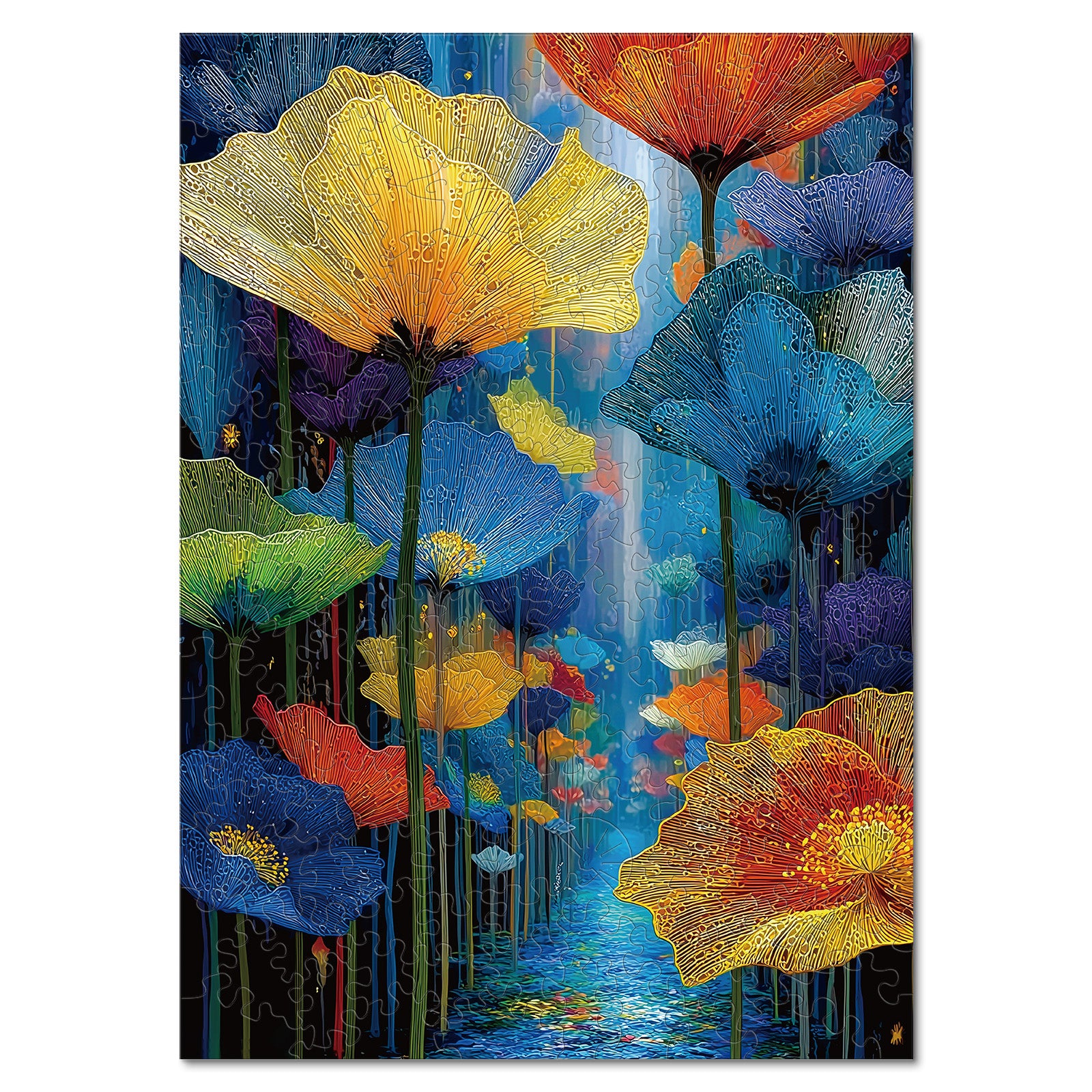 kaayee-wooden-puzzle-floral-dreamscape-holzpuzzle-medium image 1