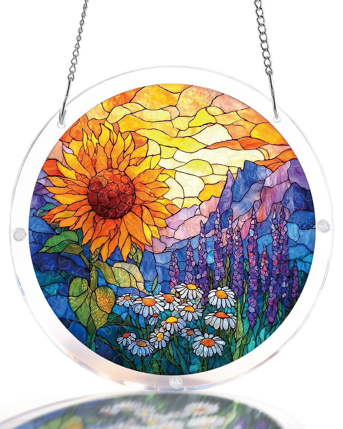 kaayee-suncatcher-puzzle-sunflower-meadow-acryl-medium image 1