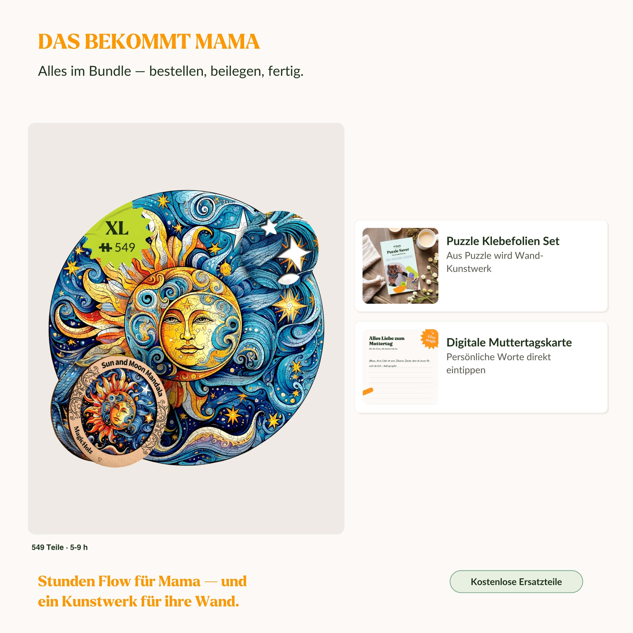 magicholz-harmonie-sonne-mond-mandala-holzpuzzle-set image 2