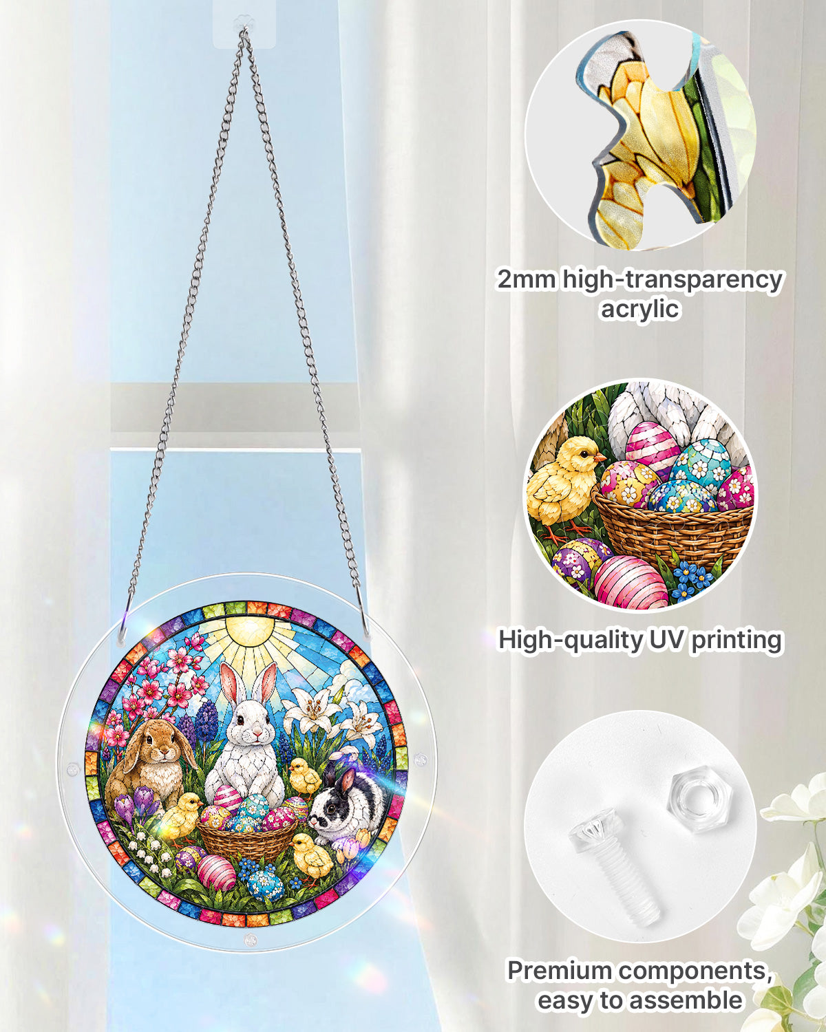 kaayee-suncatcher-puzzle-spring-bunny-fensterbild-small-acryl image 4