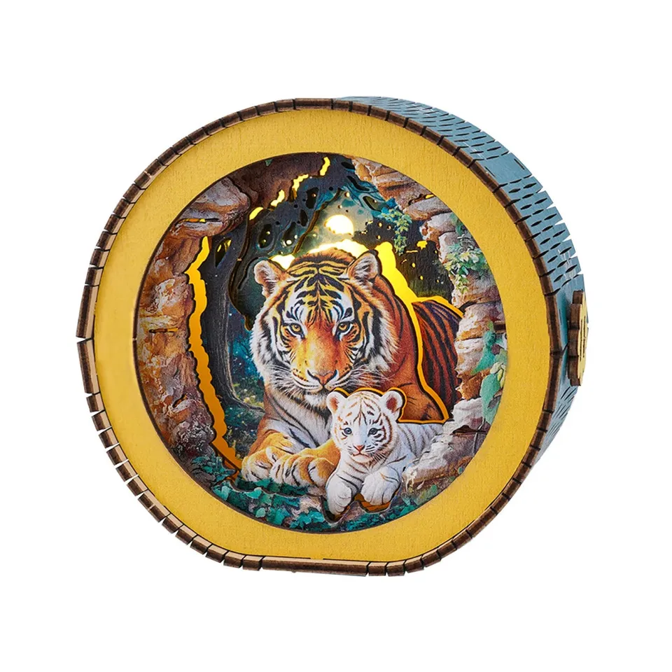 kaayee-night-light-tiger-mutter-nachtlicht-3d-puzzle-holz image 1