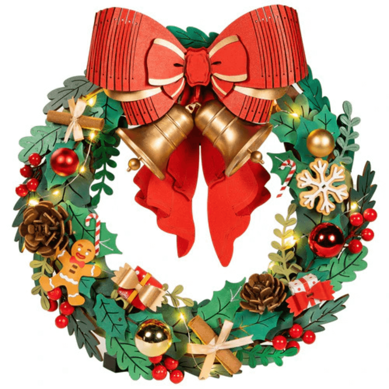 magicholz-3d-puzzle-weihnachtskranz-holzbausatz-mit-led image 2