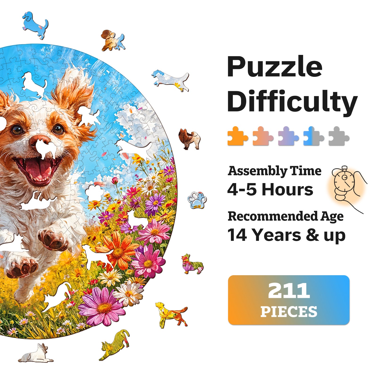 jigfoxy-dog-holzpuzzle-m-211-teile-hundemotiv image 7