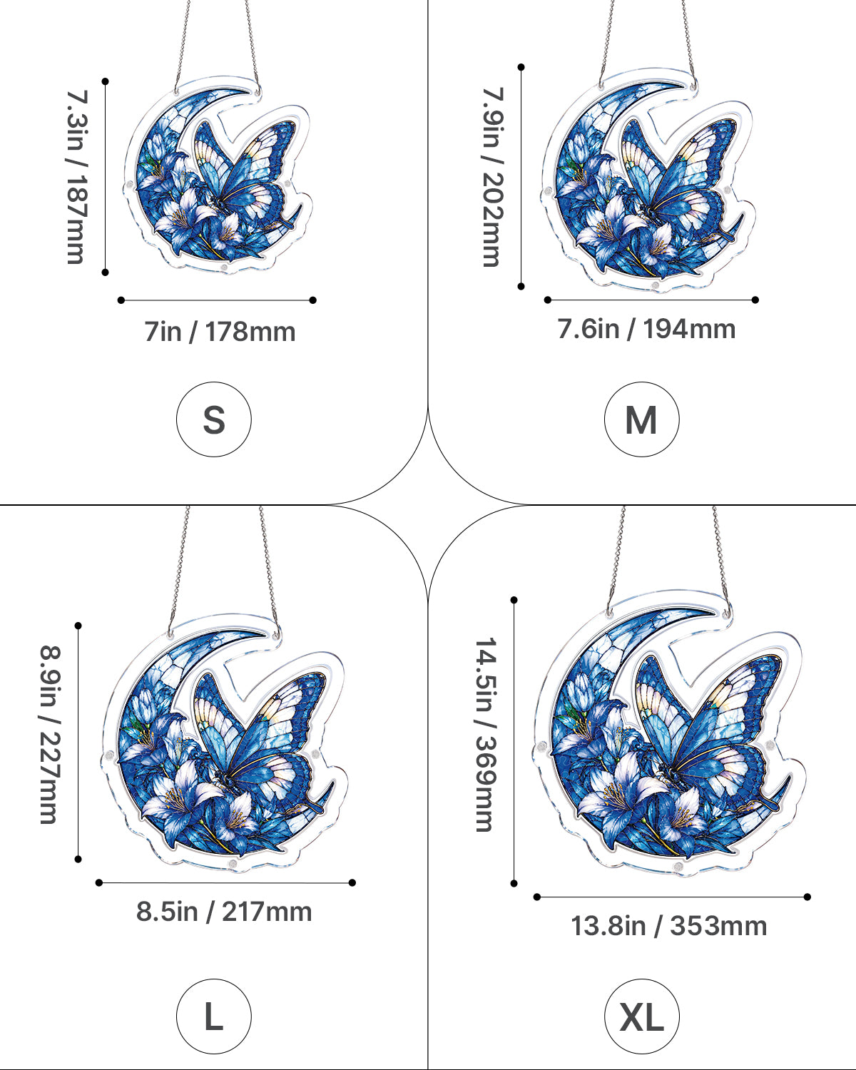 kaayee-suncatcher-puzzle-moonlit-blue-butterflies-sonnenf-nger-medium image 5