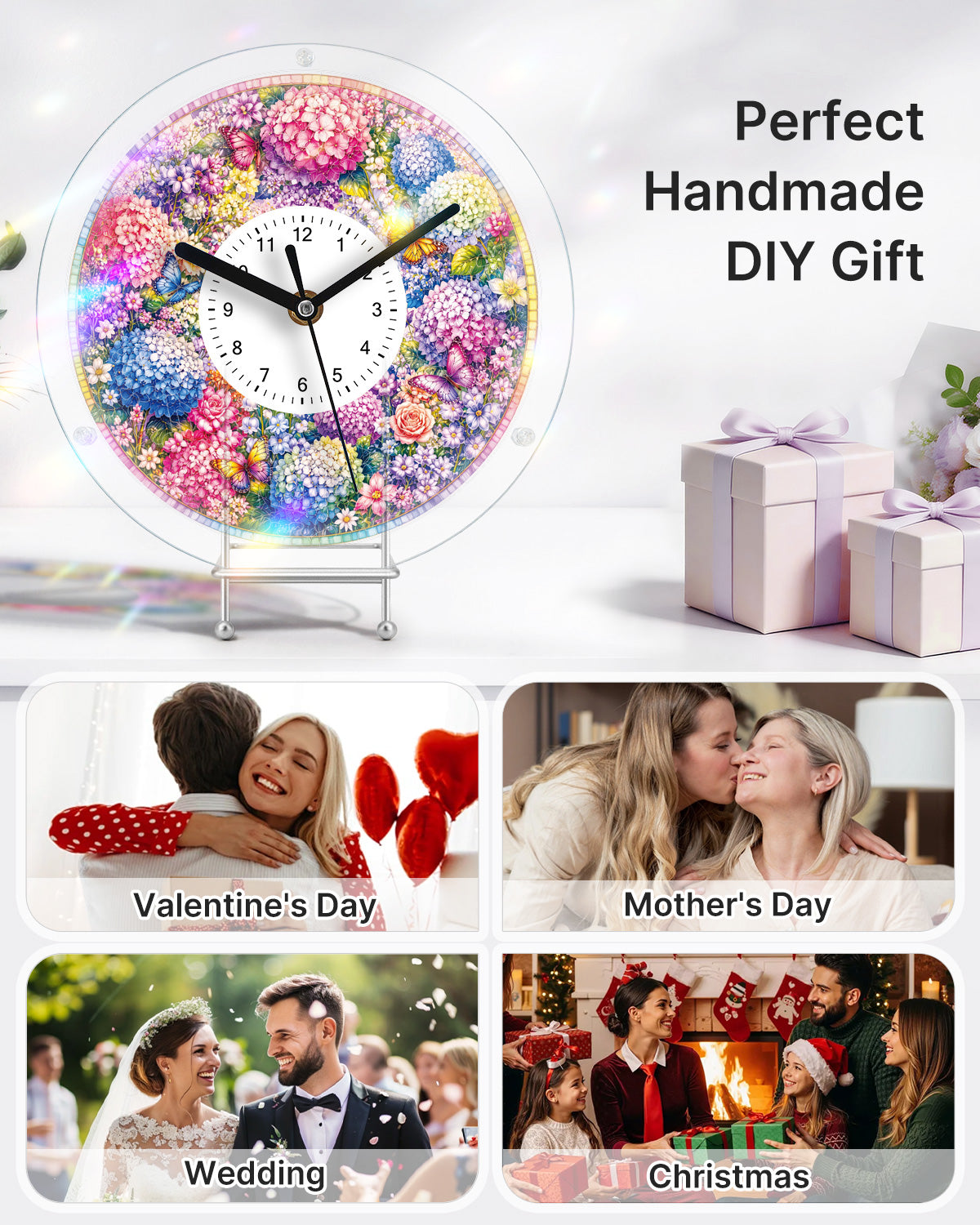 kaayee-clock-kit-hydrangea-symphony-puzzle-uhr-regular-size image 7