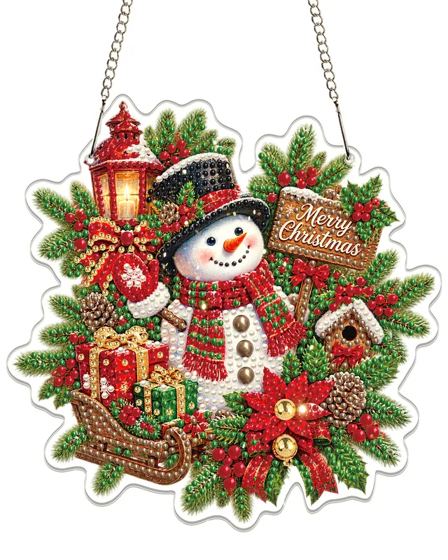 kaayee-suncatcher-christmas-snowman-fensterbild-20cm image 1