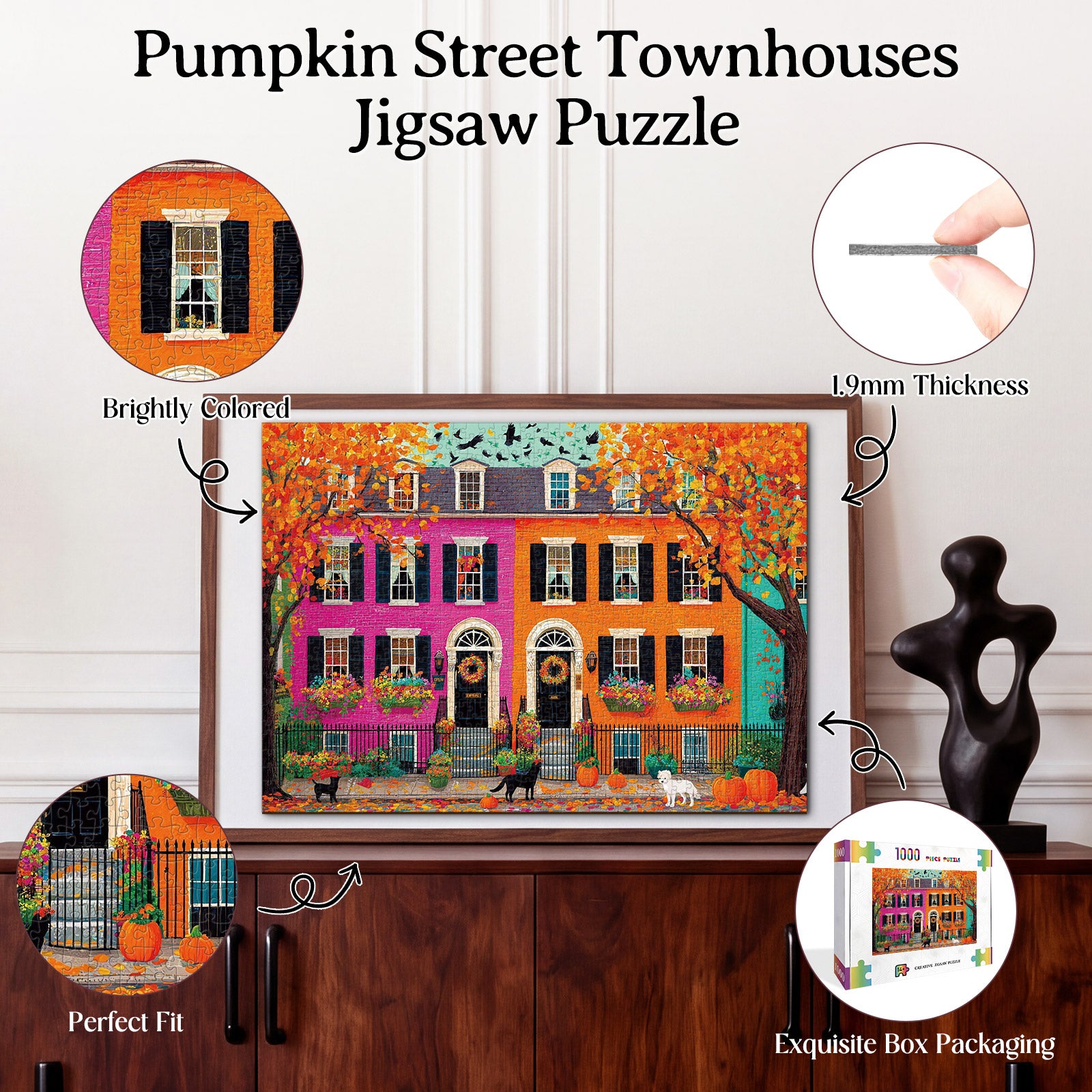 kaayee-pumpkin-street-townhouses-1000-teile-puzzle-eco-white-board image 3