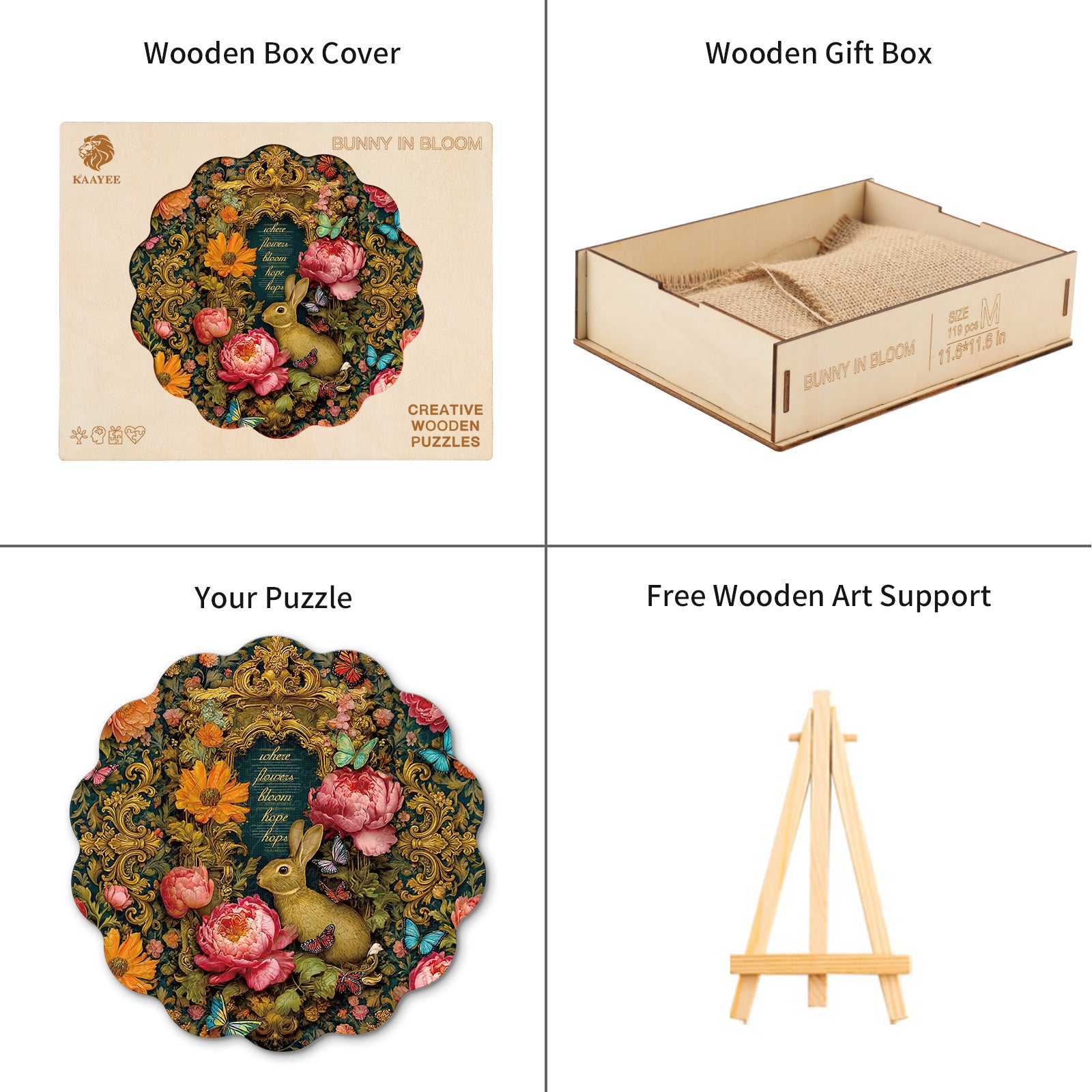 kaayee-wooden-puzzle-hase-bunny-in-bloom-holz-mittel-blumen image 4