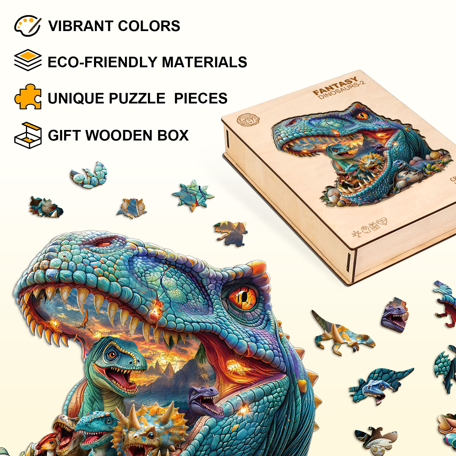 jigfoxy-dinosaur-holzpuzzle-90-teile-s-dinosaurier image 4
