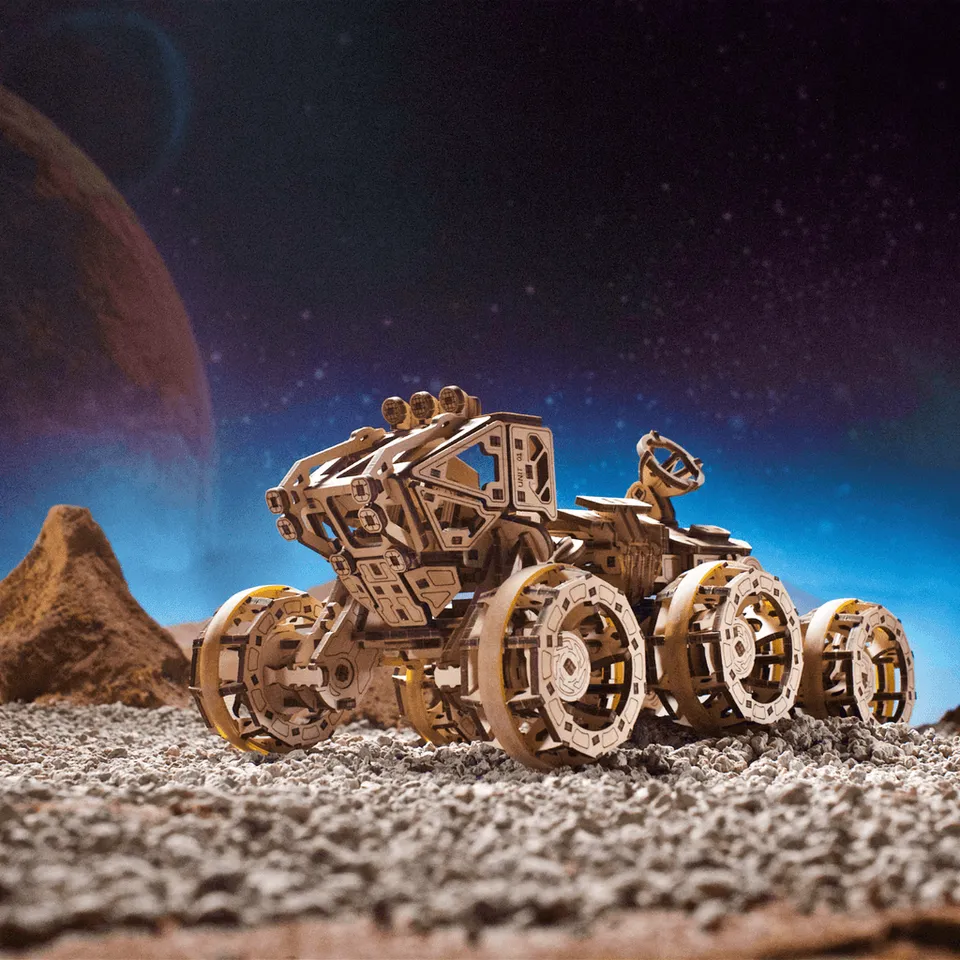 magicholz-mechanischer-bausatz-bemannter-mars-rover-holzmodell image 1