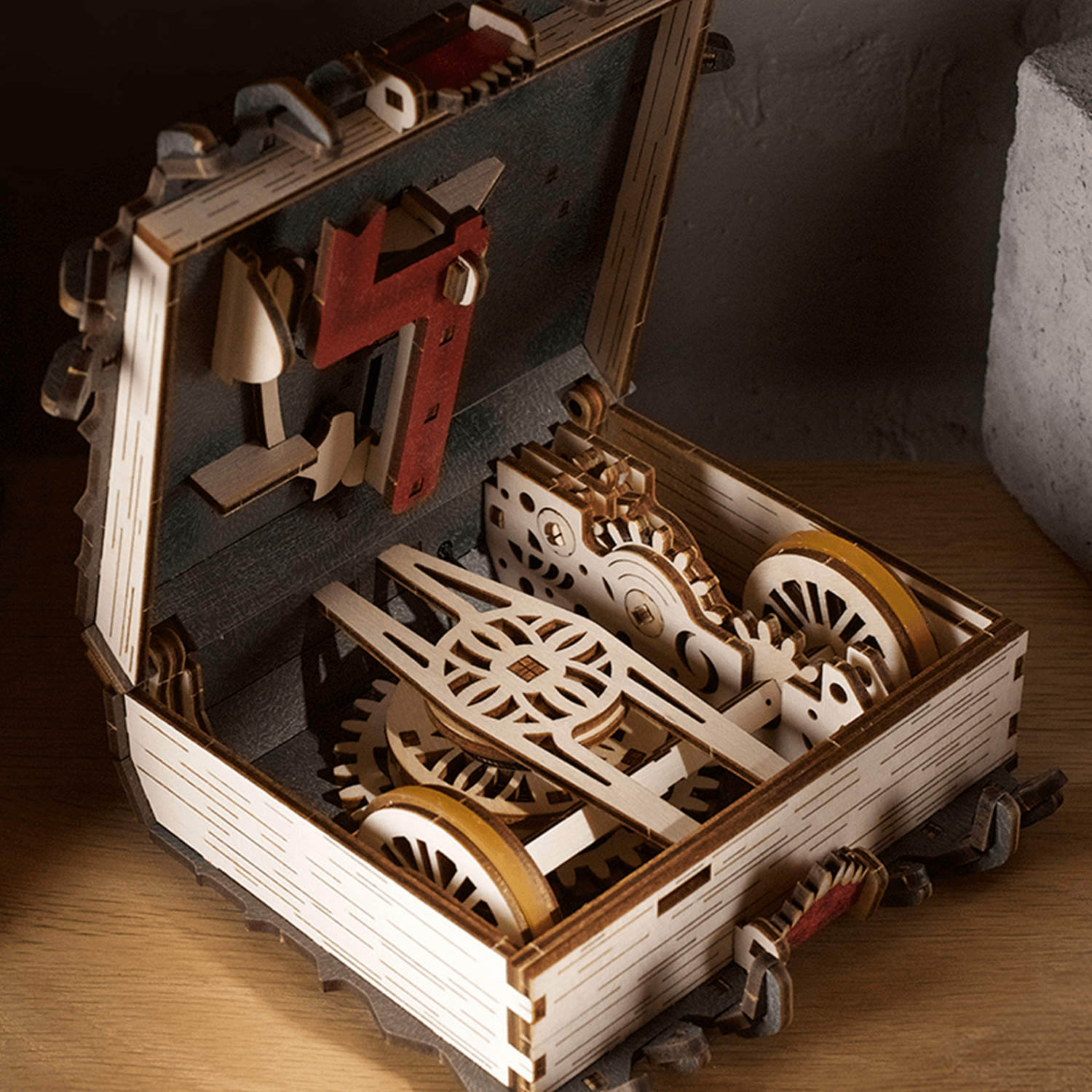 magicholz-mechanischer-bausatz-monsterbuch-harry-potter-holzmodell image 5