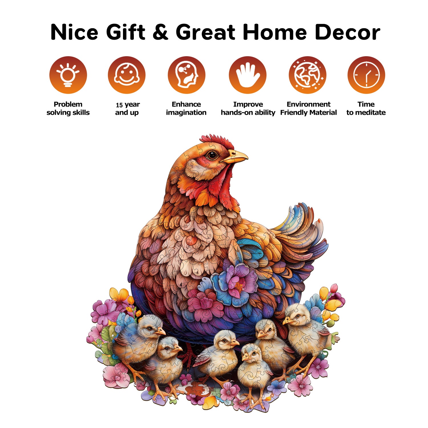 jigfoxy-hen-and-chicks-holzpuzzle-m-180-t-huhn image 6