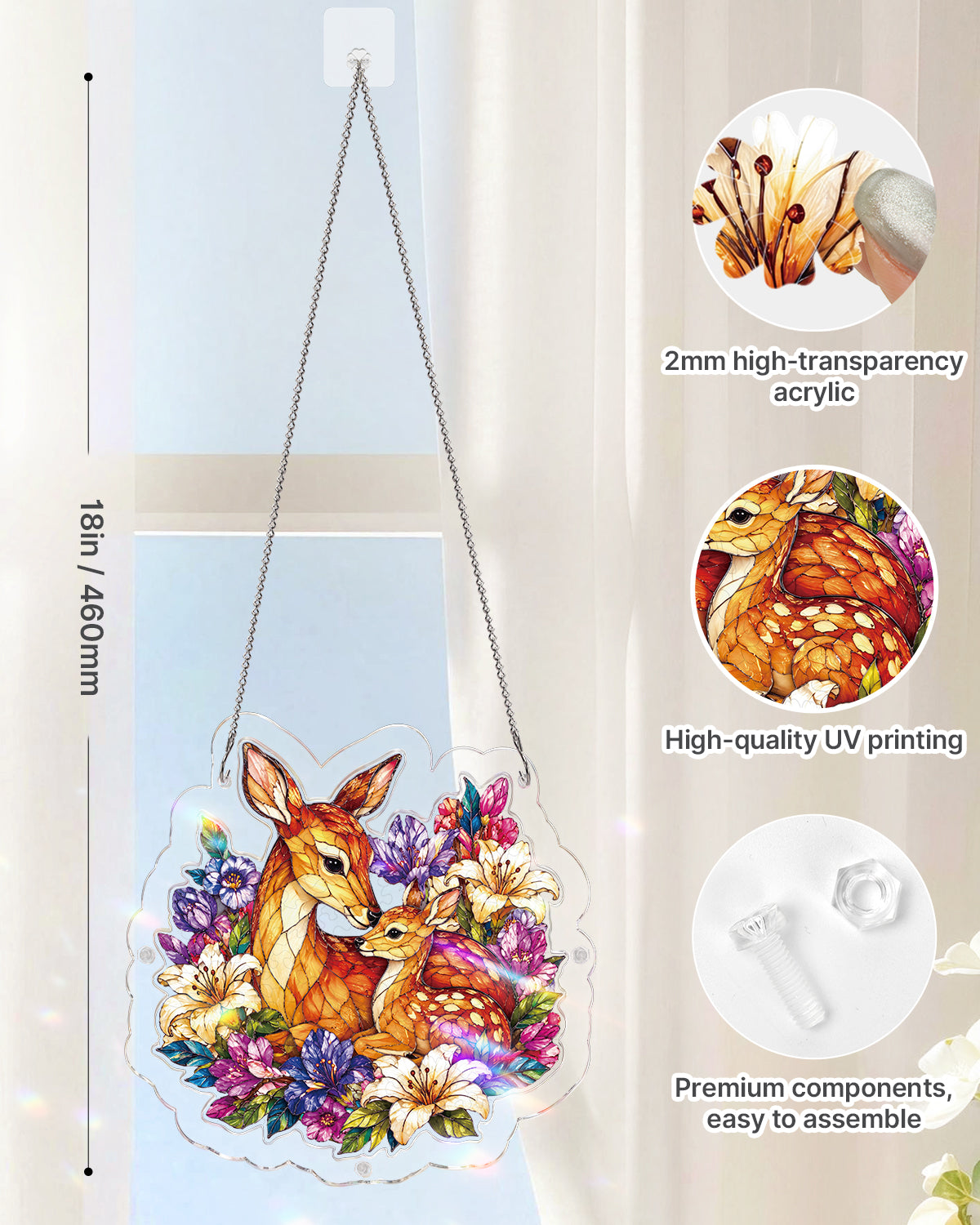 kaayee-deer-in-bloom-suncatcher-fensterbild-acryl-medium image 4