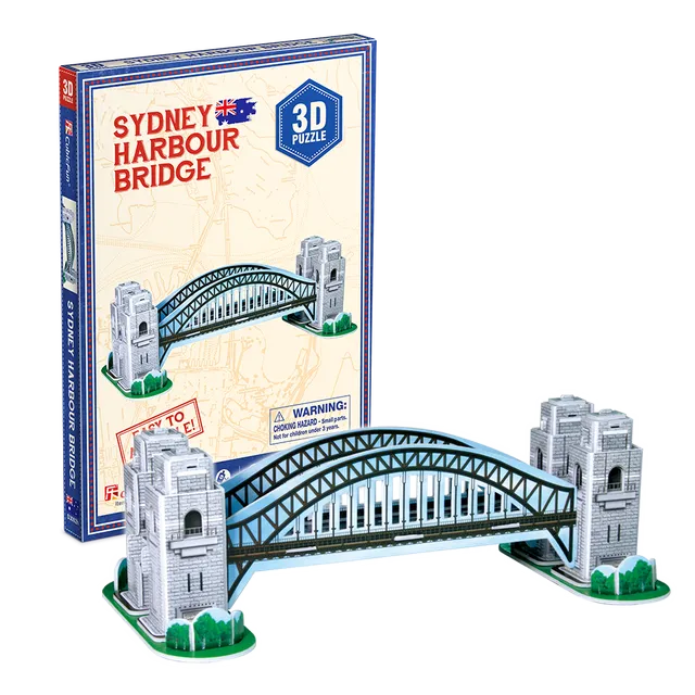 cubicfun-architecture-sydney-harbour-bridge-s3002h-3d-puzzle image 1