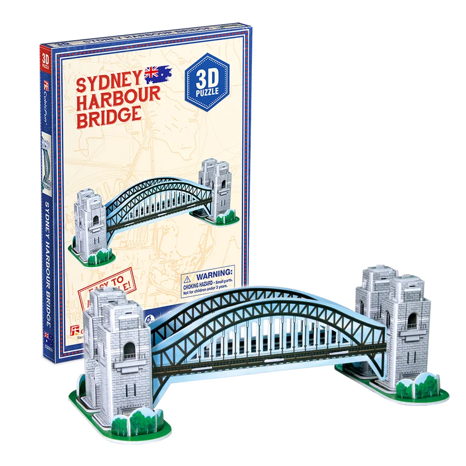 cubicfun-architecture-sydney-harbour-bridge-s3002h-3d-puzzle image 1