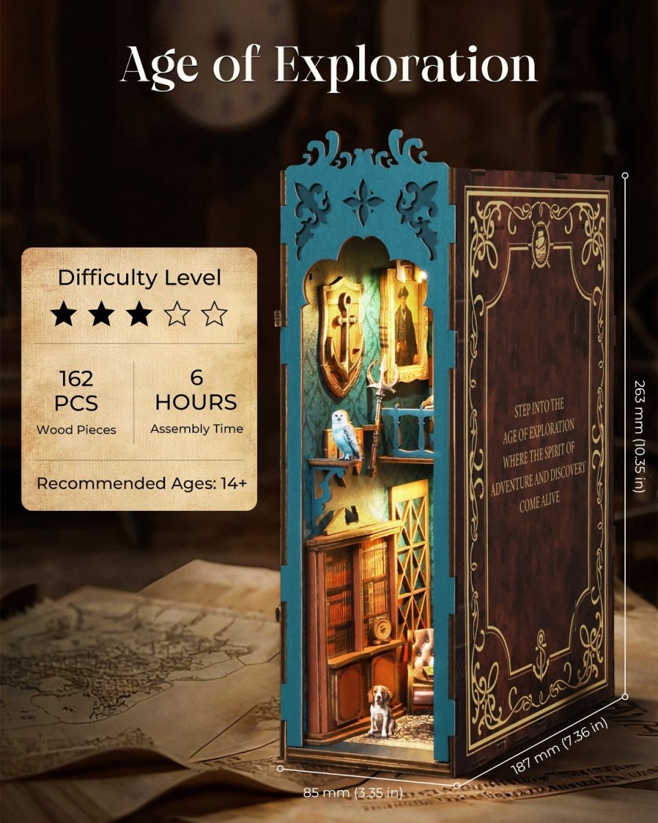 kaayee-book-nook-kit-age-of-exploration-booknook-3d image 3