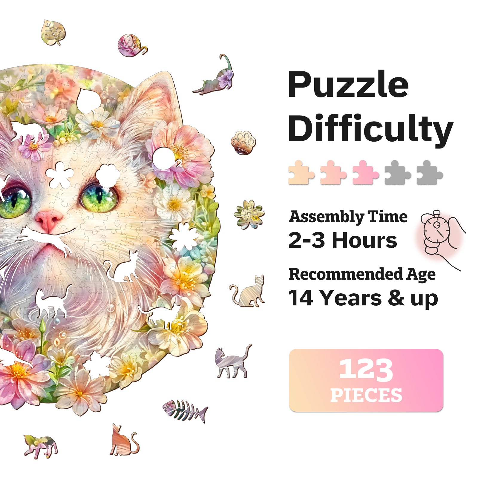 jigfoxy-cat-holzpuzzle-m-233-teile-katzenmotiv image 6